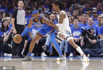 亚历山大27+8莫兰特23分 雷霆轻取灰熊系列赛2-0