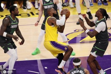 东契奇28+9+7詹姆斯22分 森林狼4-1湖人晋级次轮