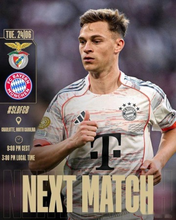 世俱杯今日前瞻:本菲卡VS拜仁