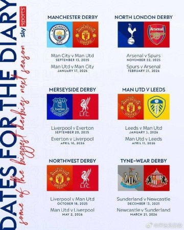 詹俊：曼联的开局难度最大，玫瑰德比与泰恩-威尔德比再现江湖