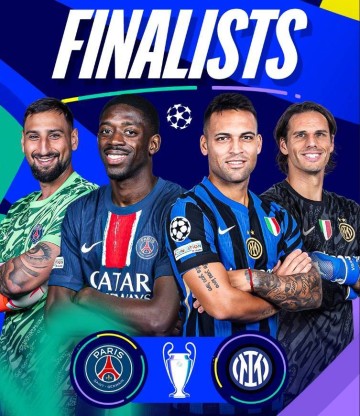 时隔4年重返欧冠决赛！巴黎大战国米，西甲双雄力挺蓝黑军团