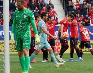 西甲大冷门！马竞全场0射正，客场0-2不敌奥萨苏纳