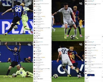 最强对手！巴斯托尼两回合赛后社媒配图都是自己与亚马尔同框照