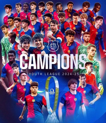 巴萨U19青年队勇夺欧冠三冠王,为球队树立新典范