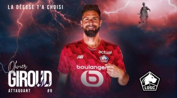 官方：吉鲁加盟法甲里尔披9号 乔纳森-戴维接近签尤文