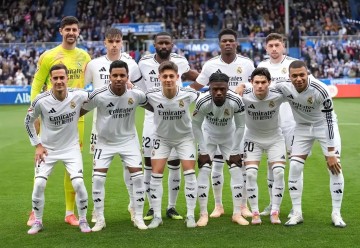 1-0!姆巴佩被红牌罚下,皇马世界波致胜,落后巴萨4分,西甲争冠仍有希望