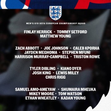 英格兰队欧青赛名单：迪布林、里格、惠特利在列，切尔西3人