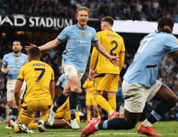 曼城1-0狼队,德布劳内轰入制胜球!他会成为梅西的迈阿密帮手吗