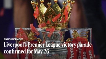 官方:利物浦将在当地时间5月26日14点30分举行夺冠巡游