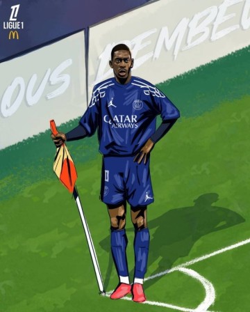 登皇!法甲称赞登贝莱:欧冠表现堪比姆巴佩 一数据堪比19年梅西