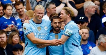 曼城强势反弹豪取五连胜,提前锁定欧冠席位,联赛排名直逼第二